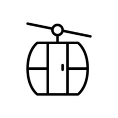 Cable car icon