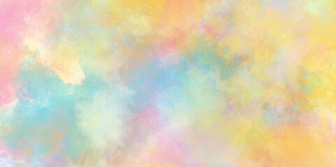 Colorful abstract grunge watercolor brush marks, Abstract colorful pastel watercolor of multicolor stains and splashes, Abstract soft colored paper texture, creating a calming artistic background.