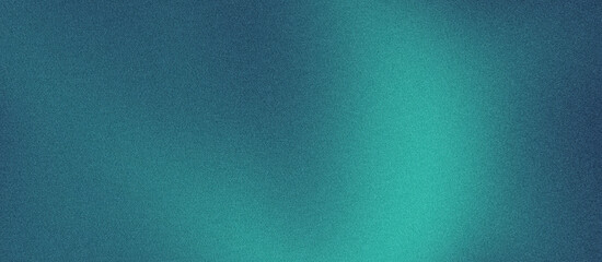 Grainy navy blue teal green gradient background with blazing blue light and noise texture effect banner in the background