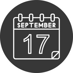 17 September Vector Icon Design