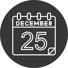 25 December Vector Icon Design