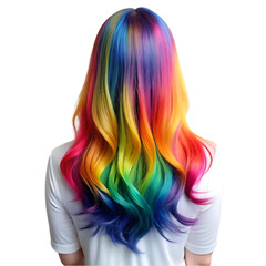 Beautiful hair dyed hair coloring