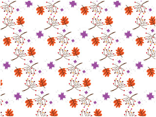 Print Abstract flower pattern, modern art 