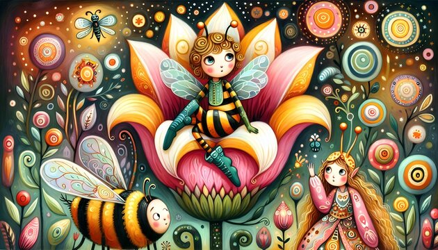 "Aventuras de Abejitas y Flores M&aacute;gicas"