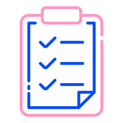 Assignments line duo tone icon