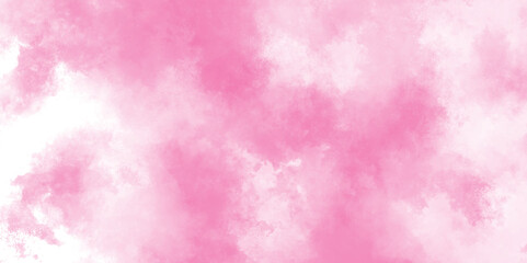 pink smoke background with white clouds, pink cloud sky on art graphics with stains, Soft Pink grunge watercolor paper texture, Romantic Pastel Pink Watercolor Background.