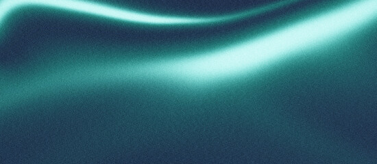 Grainy navy blue teal green gradient background with blazing blue light and noise texture effect banner in the background