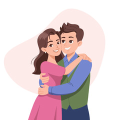 Diverse abstract characters, group portrait. Inclusive society, social community, diversity and equality concept. Multi-ethnic people. Colored flat vector illustration isolated on white background