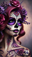 Catrina,  día de los muertos  día de los muertos, mexican culture, generative ai
