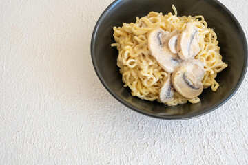 mushroom and cream noodles
