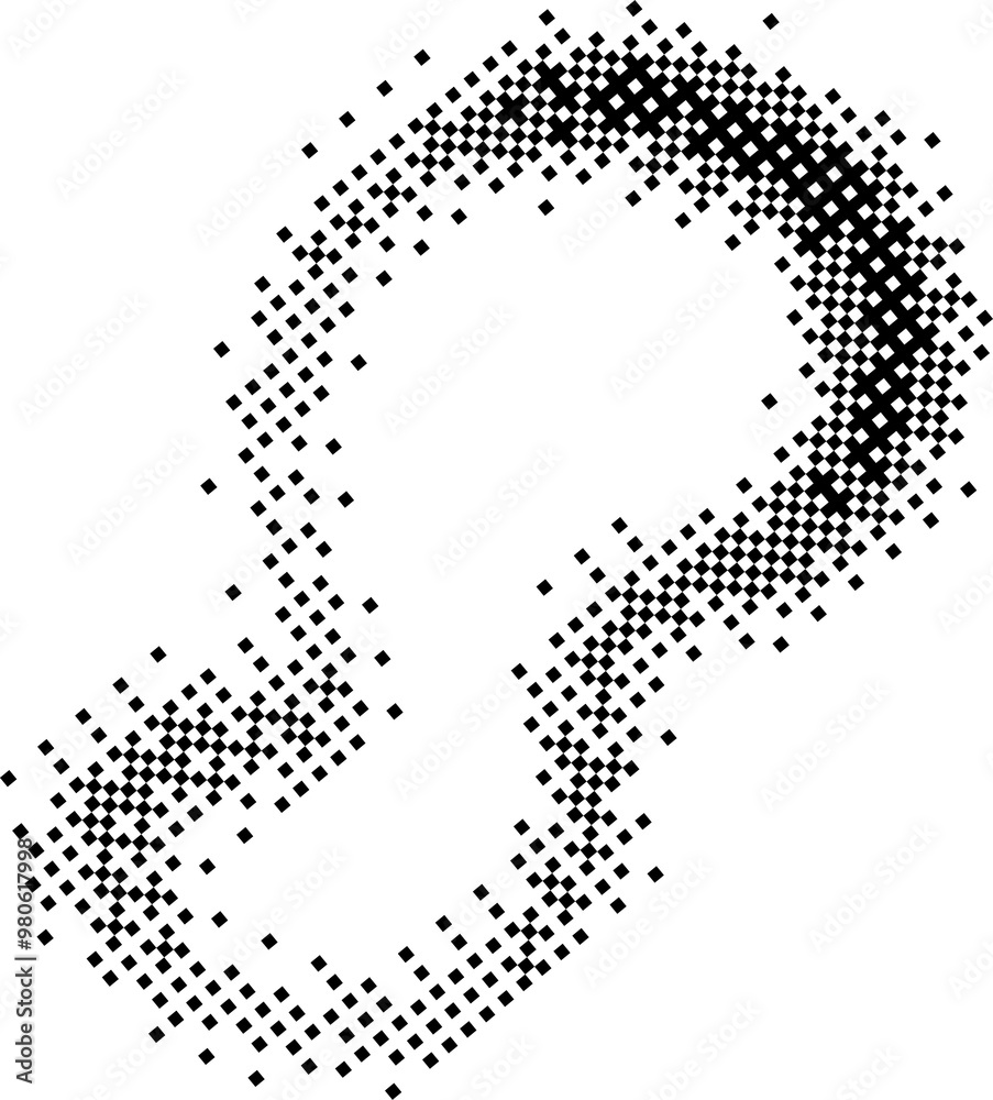 Poster bitmap pattern background organic shape. y2k gradient retro element. abstract noisy glitch halftone 