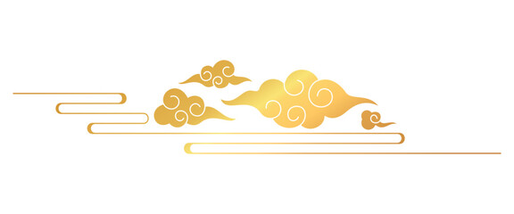 Chinese Cloud Background Vector Illustration