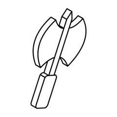 An icon design of battle axe