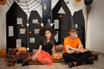 Halloween photo shoot in the studio