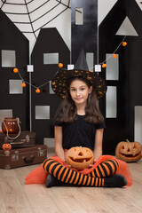 Halloween photo shoot in the studio