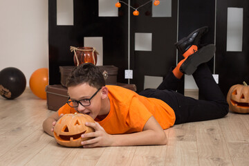 Halloween photo shoot in the studio