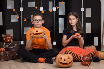 Halloween photo shoot in the studio