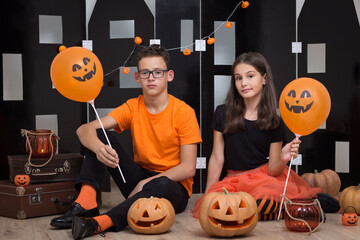 Halloween photo shoot in the studio