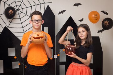 Halloween photo shoot in the studio