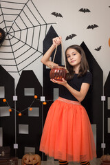 Halloween photo shoot in the studio
