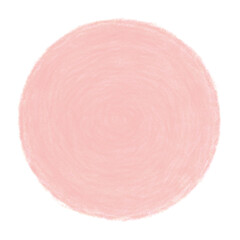 Hand-drawn circle illustration drawn with colored pencils
