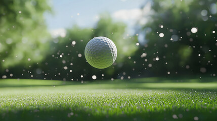 golf ball on grass