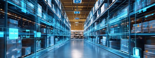 Digitalized Warehouse with Automated Shelving Systems