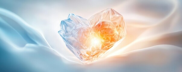 Embryo shown as a crystal forming within a mother's womb, representing purity and potential, Embryo, Precious Life