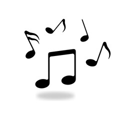 Music notes symbol. vector illustration
