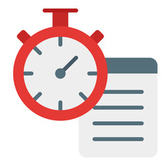 Time Tracking flat icon