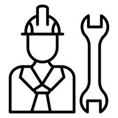 Construction WorkerCopy icon style