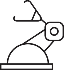 Manufacturing Robot Line Icon