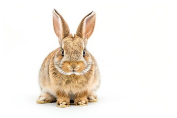 Obraz premium angry funny rabbits isolated on a white background