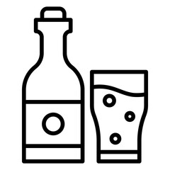 Alcohol icon style