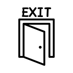 Exit door icon