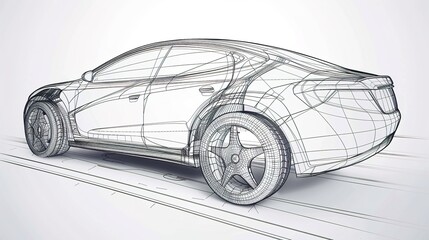 Car Concept Architect Blueprint