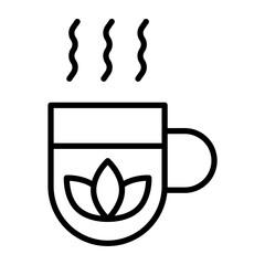 Herbal Tea icon style