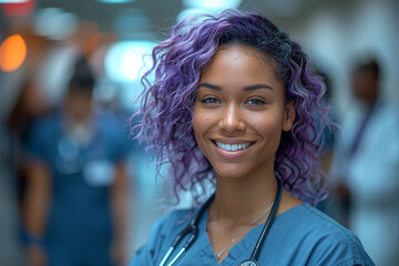 Fototapeta premium Empowering Community Healthcare Workers: A Modern Approach to Wellness and Support