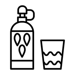 Water Bottle icon style