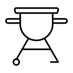 Fototapeta premium Big Green-egg icon style