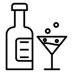 Alcoholic icon style