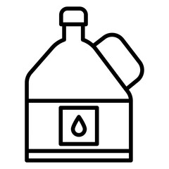 Oil Bottle icon style