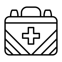 First Aid Kit icon style