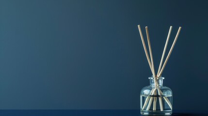 Elegant Reed Diffusers on Navy Blue