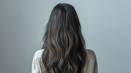 Fototapeta premium Stunning Long Hair of a Japanese Woman