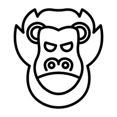 Orangutan icon style