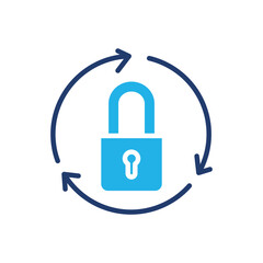 psword reset colored icon vector design good for web or mobile app