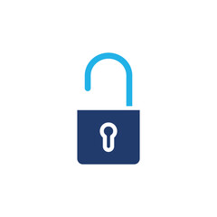 unlock lockpad colored icon vector design good for web or mobile app
