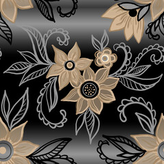 abstract floral background seamless pattern