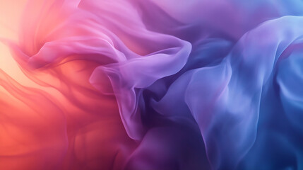 Obraz premium Dynamic waves of vibrant colors blending softly. 